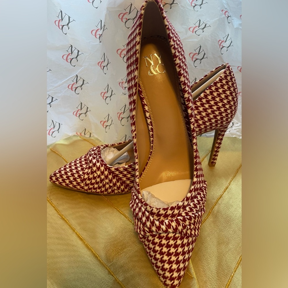 New York & Co. Women's Monique- Knotted Pointy High Heels Pump Heels